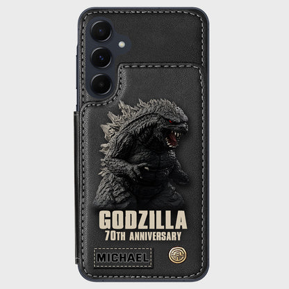 Monster 70th Anniversary Custom Name - Personalized Giant Monster Wallet Phone Case