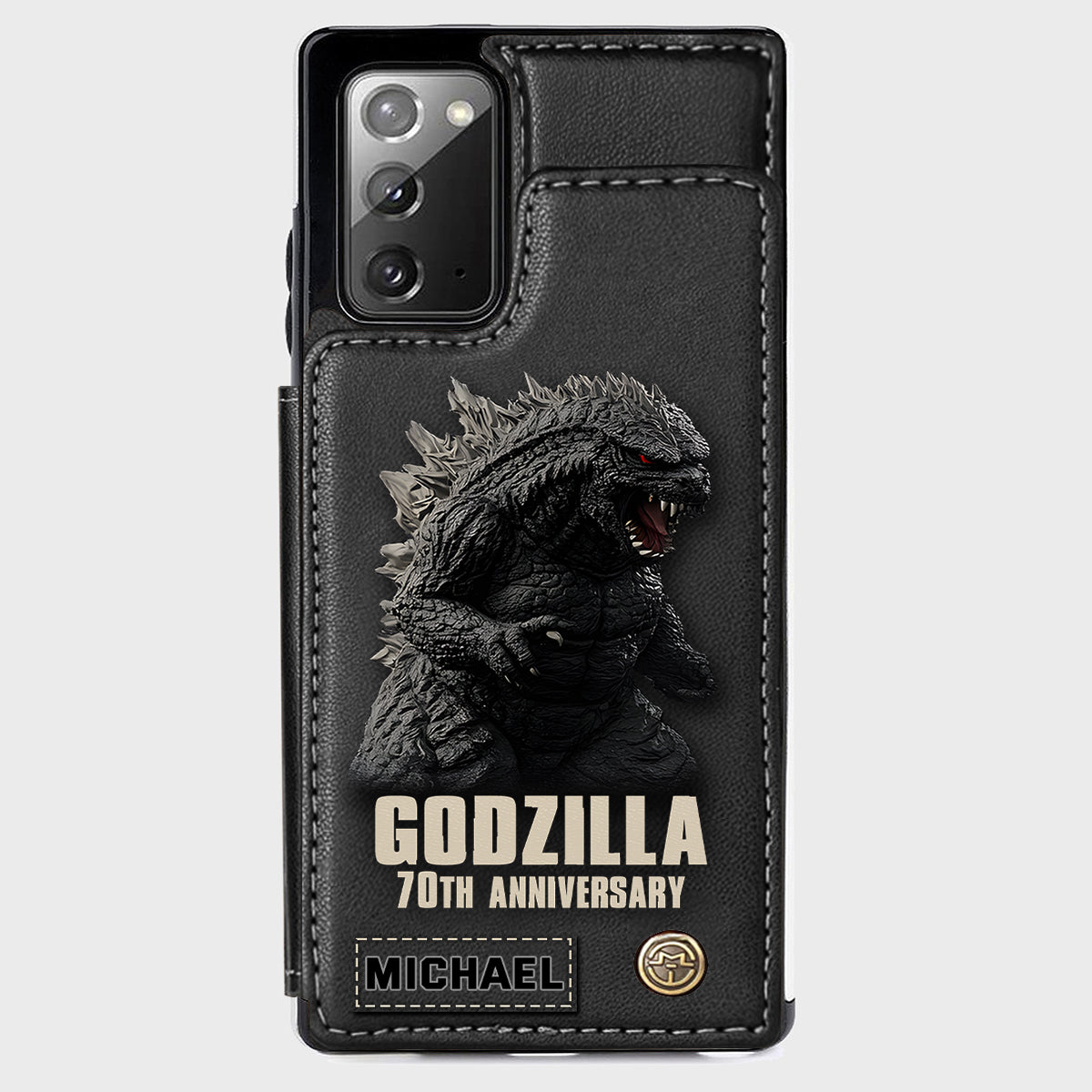 Monster 70th Anniversary Custom Name - Personalized Giant Monster Wallet Phone Case