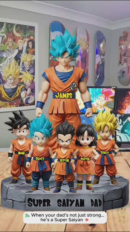 Best Dad Ever - Personalized Seven Balls Custom Shaped Acrylic Plaque