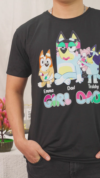 Girl Dad - Personalized Father T-shirt And Hoodie