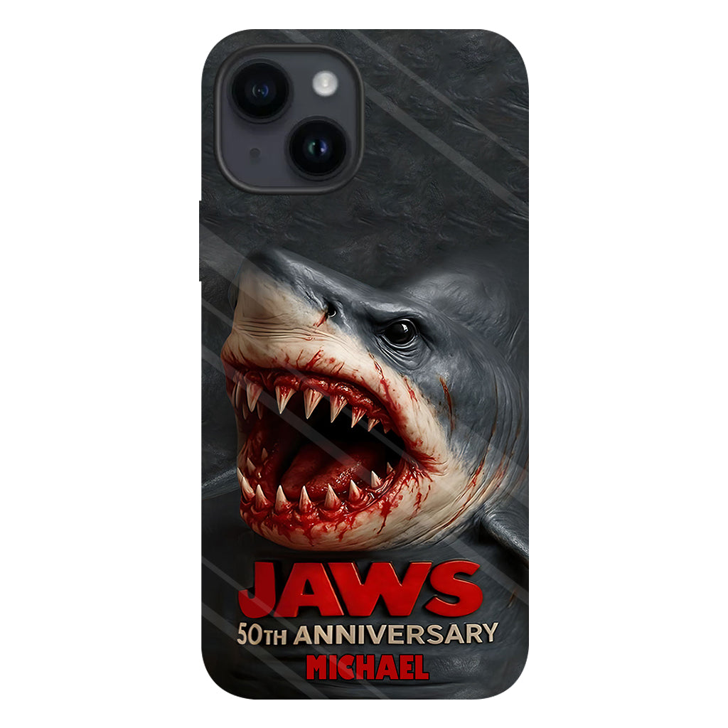 Scary Shark - Personalized Shark Full Print Phone Case