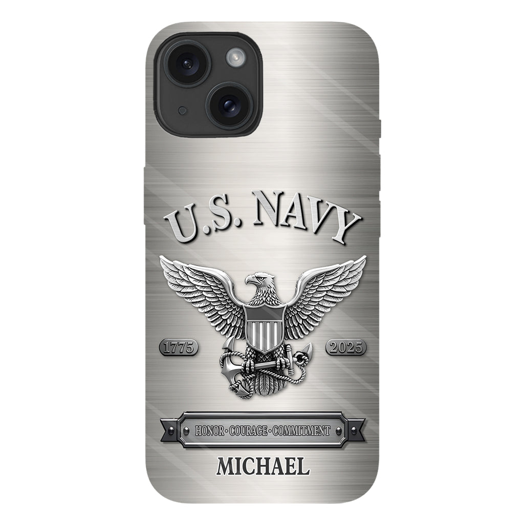 Honor, Courage, Commitment - Personalized Veteran Full Print Phone Case