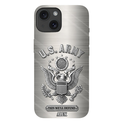 This We'll Defend - Personalized Veteran Full Print Phone Case