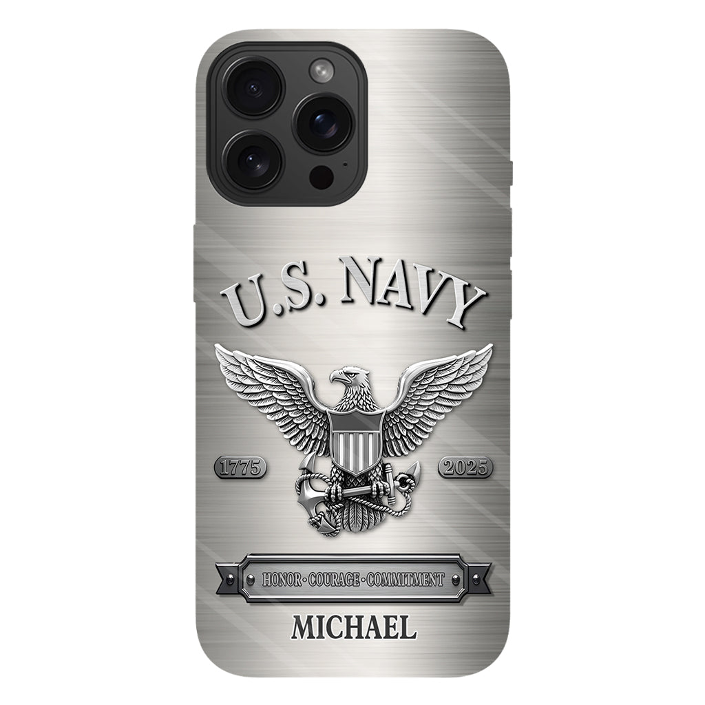 Honor, Courage, Commitment - Personalized Veteran Full Print Phone Case