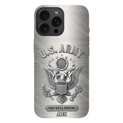 This We'll Defend - Personalized Veteran Full Print Phone Case