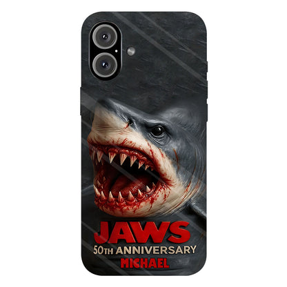 Scary Shark - Personalized Shark Full Print Phone Case