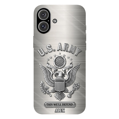 This We'll Defend - Personalized Veteran Full Print Phone Case