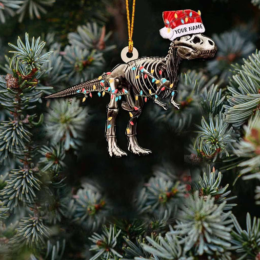 Dinosaur Bones - Personalized Dinosaur Ornament (Printed On Both Sides) 1122