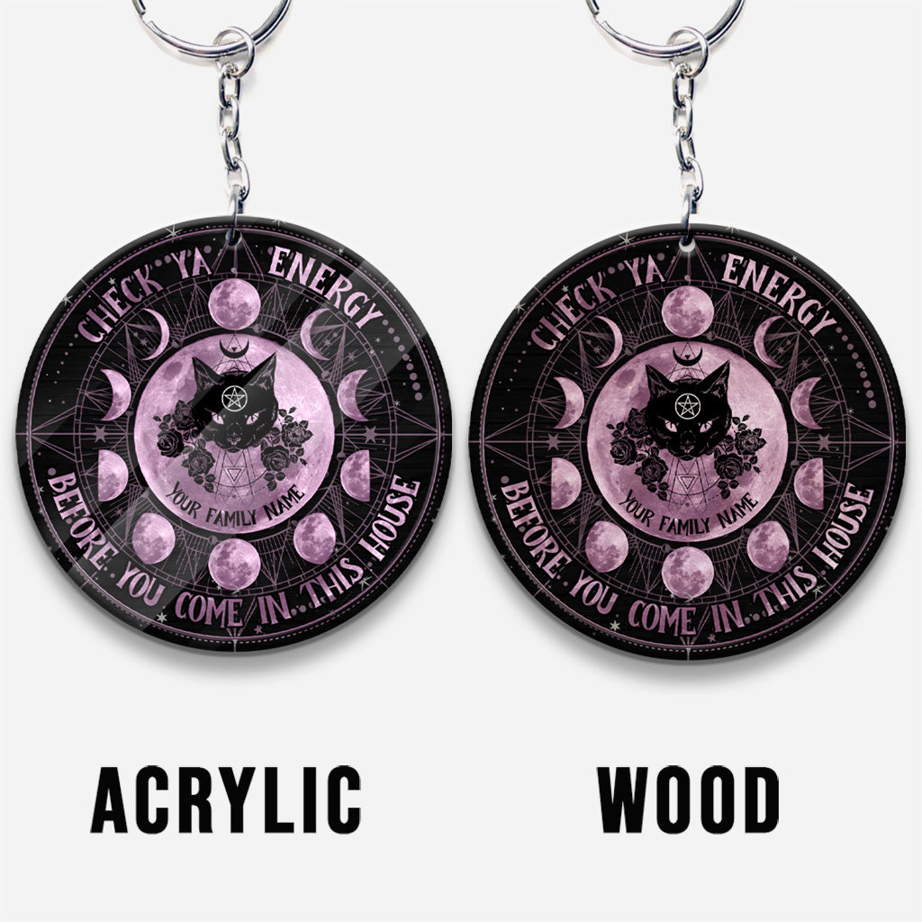 Check Ya Energy - Personalized Witch Keychain