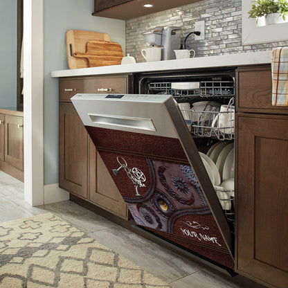 Triple Moon - Personalized Witch Dishwasher Cover