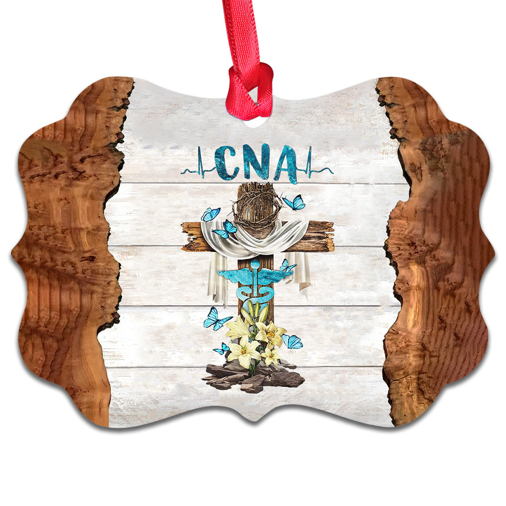 Nurse CNA Cross Style - Nurse Ornament (Printed On Both Sides) 1122