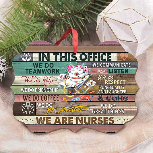 Nurse Rules In This House - Nurse Ornament (Printed On Both Sides) 1122