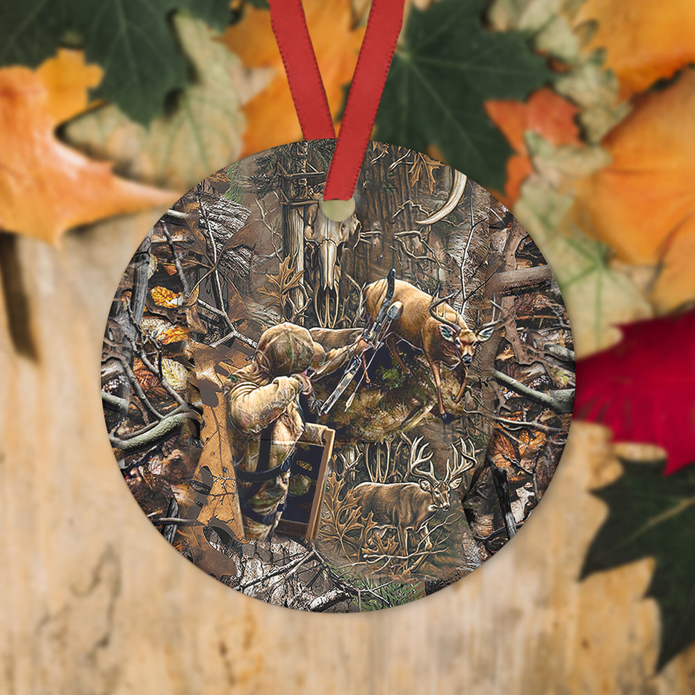 Some Say Live Laugh Love But I Say - Hunting Ornament (Printed On Both Sides) 1022