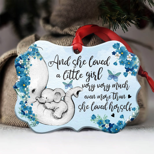 Elephant She Loved A Little Girl Very Much - Mother Ornament (Printed On Both Sides) 1122