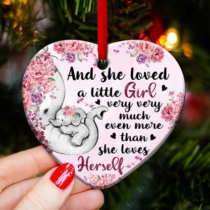 Elephant She Loved A Little Girl Very Much - Mother Ornament (Printed On Both Sides) 1122
