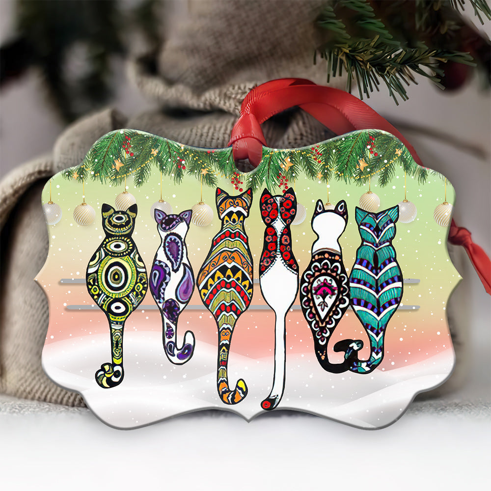 Cat Friends - Cat Ornament (Printed On Both Sides) 1022