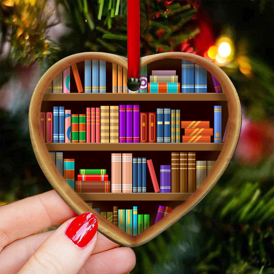 Book Into The Book Store I Go - Book Ornament (Printed On Both Sides) 1122