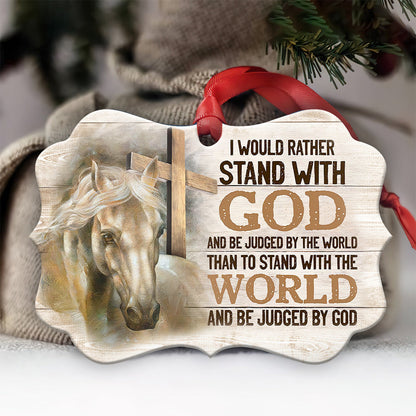 Horse Faith - Horse Ornament (Printed On Both Sides) 1022