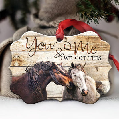 Horse Couple You And Me - Horse Ornament (Printed On Both Sides) 1022