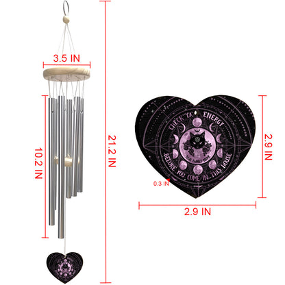 Check Ya Energy - Personalized Witch Wind Chime