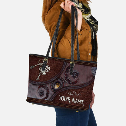 Triple Moon - Personalized Witch Leather Bag