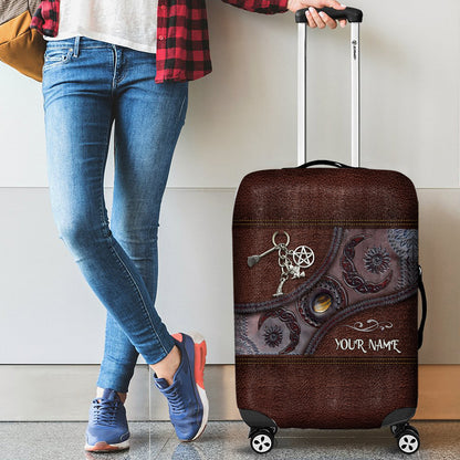 Triple Moon - Personalized Witch Luggage Cover