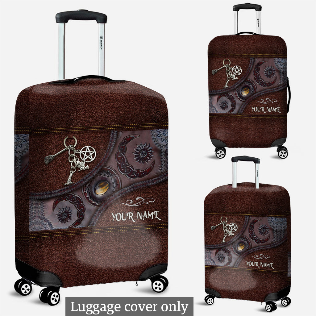 Triple Moon - Personalized Witch Luggage Cover