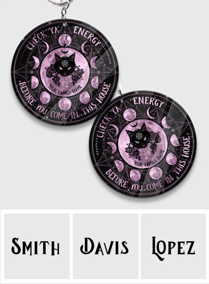 Check Ya Energy - Personalized Witch Keychain