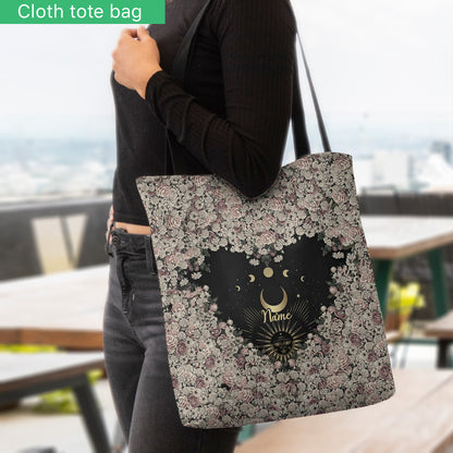 Sun And Moon - Personalized Witch Tote Bag