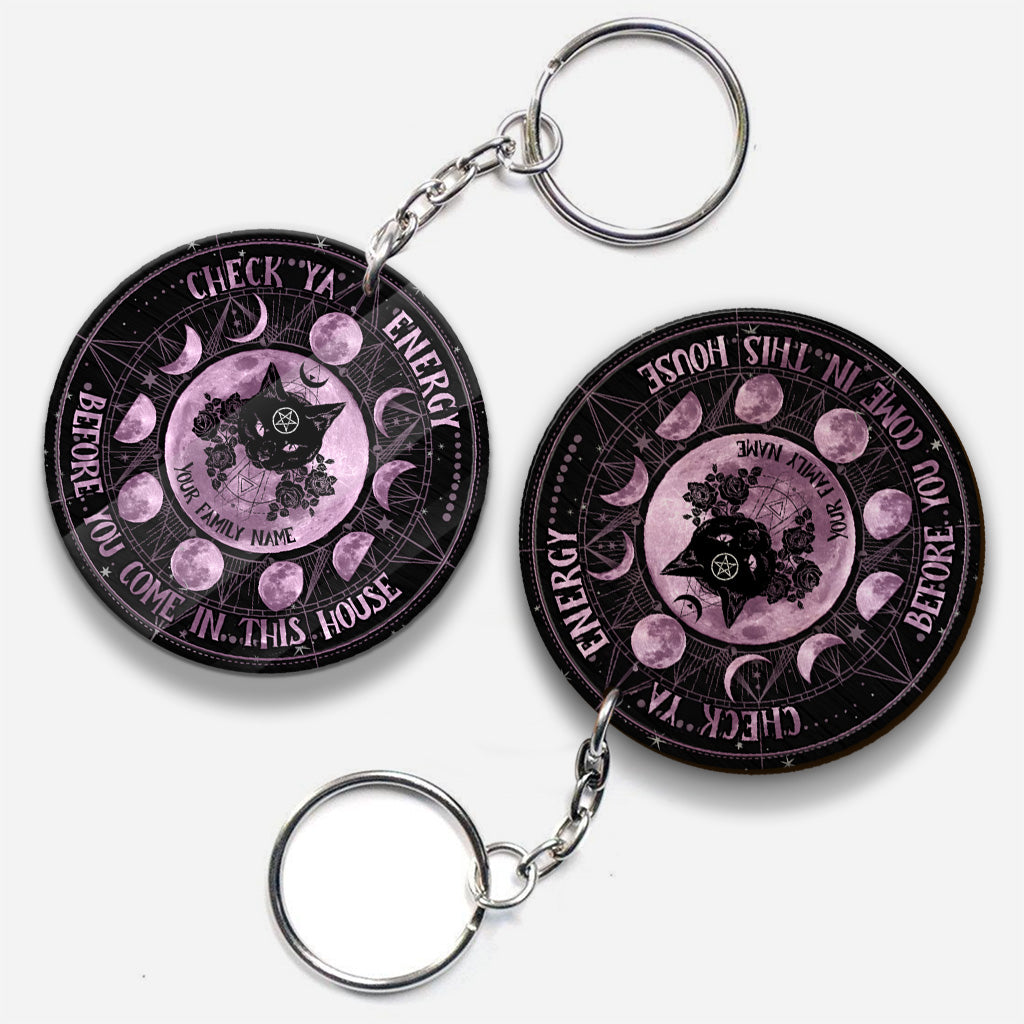 Check Ya Energy - Personalized Witch Keychain