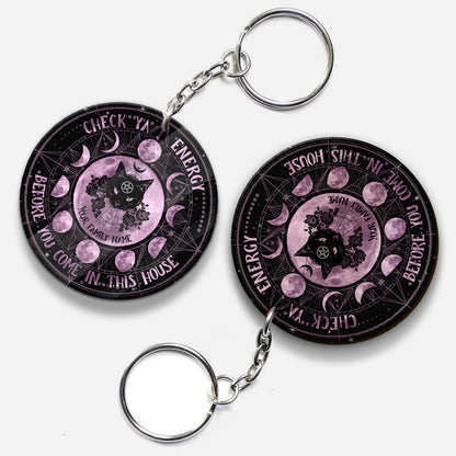 Check Ya Energy - Personalized Witch Keychain