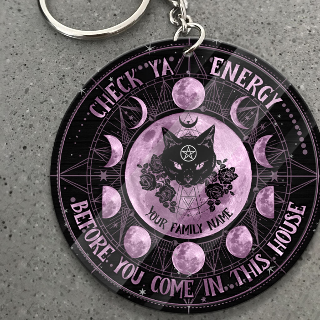 Check Ya Energy - Personalized Witch Keychain