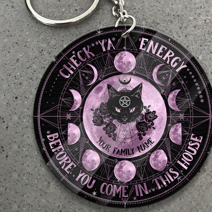 Check Ya Energy - Personalized Witch Keychain