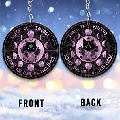 Check Ya Energy - Personalized Witch Keychain