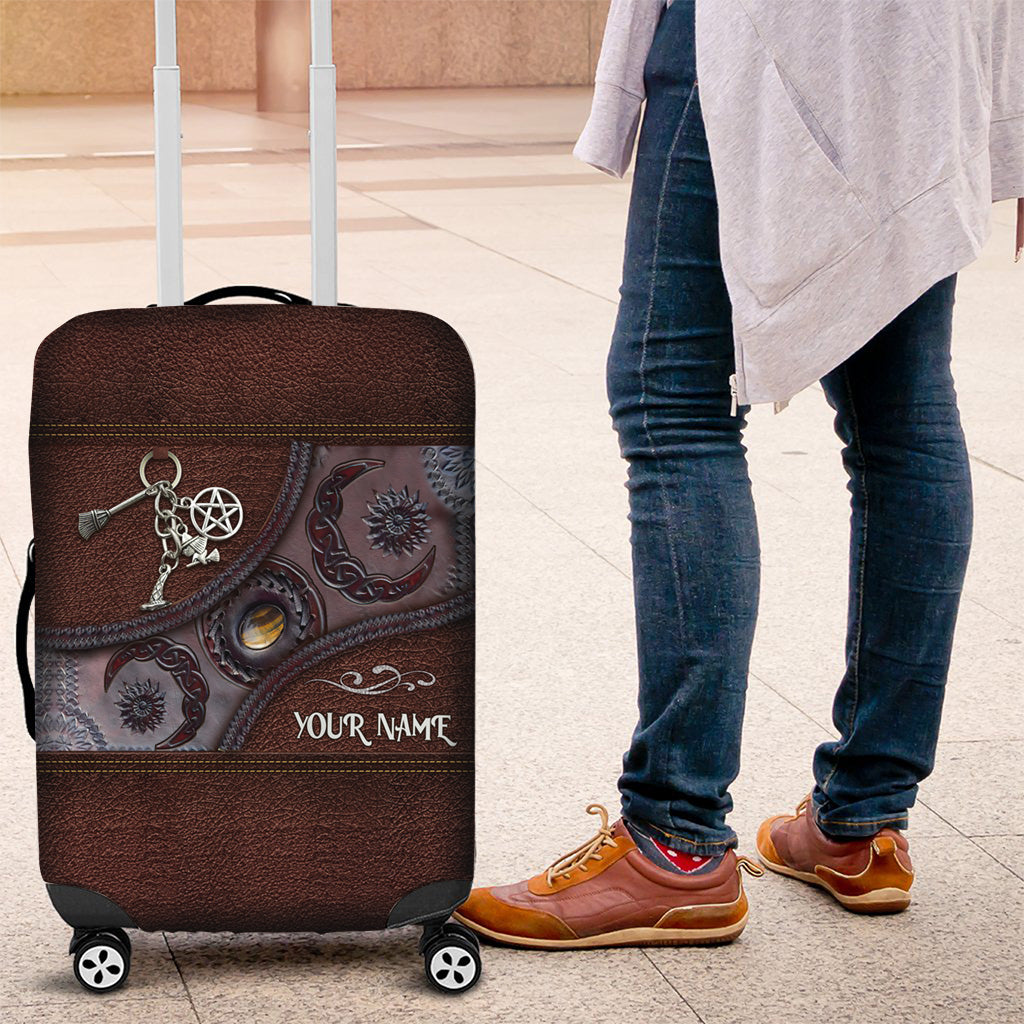 Triple Moon - Personalized Witch Luggage Cover