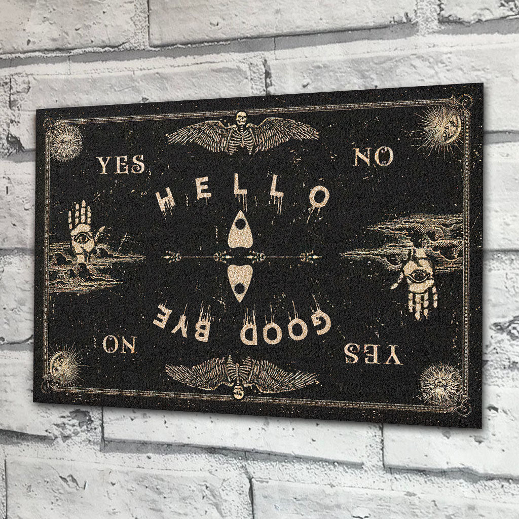 Hello Goodbye - Witch Rectangle Metal Sign