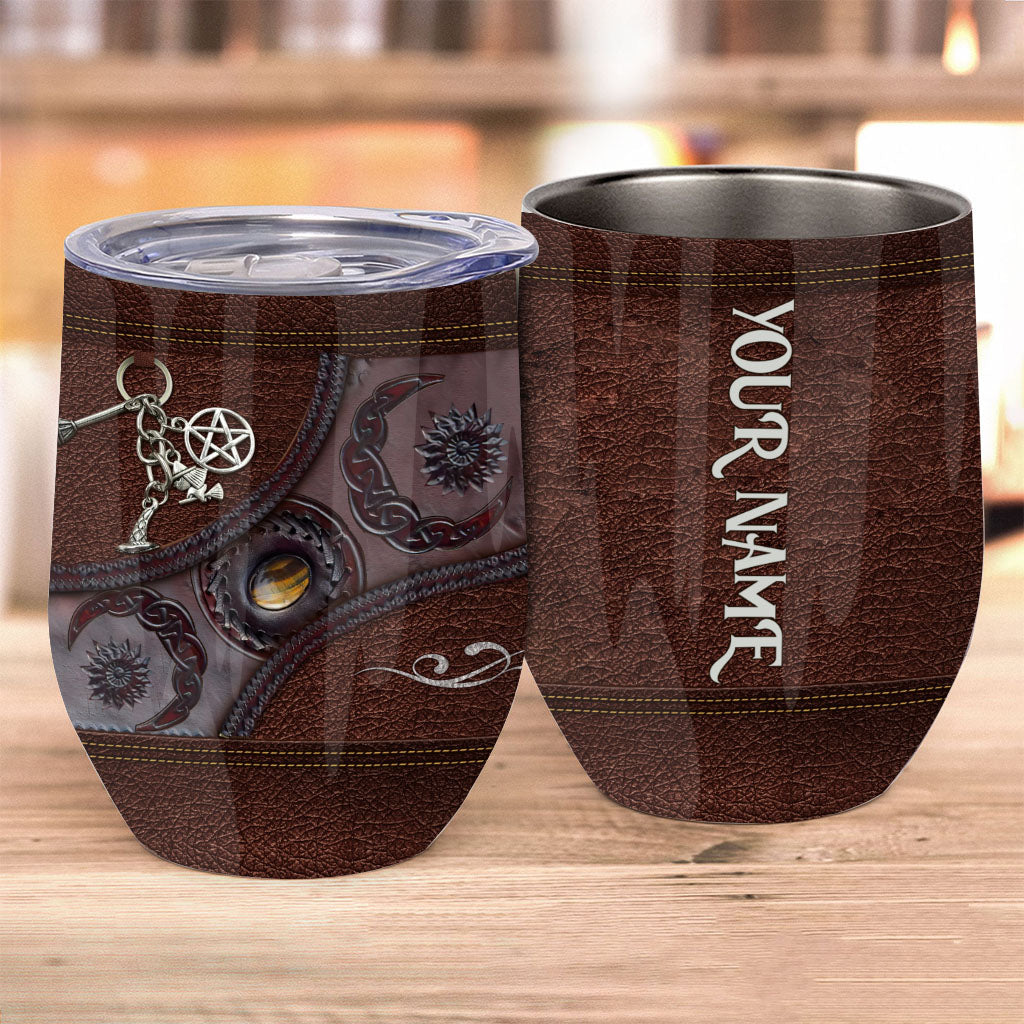 Triple Moon - Personalized Witch Wine Tumbler