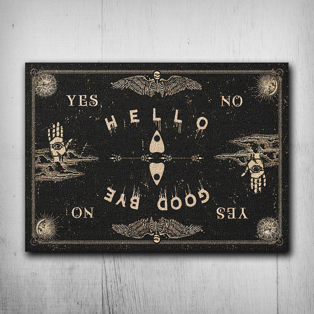 Hello Goodbye - Witch Rectangle Metal Sign