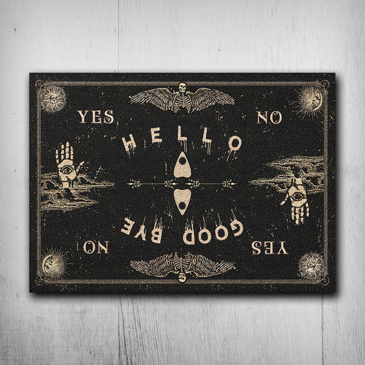 Hello Goodbye - Witch Rectangle Metal Sign