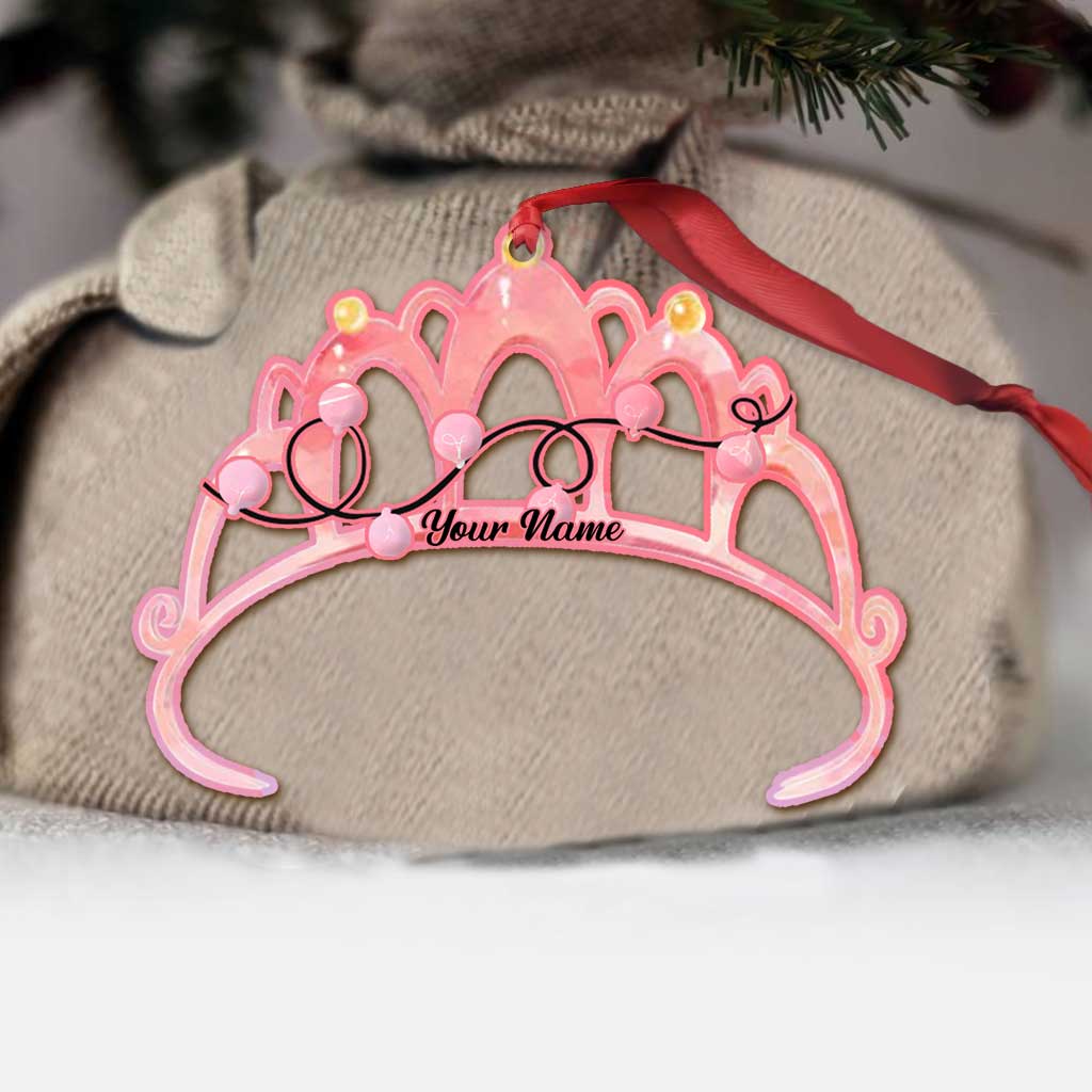 Ballet In Pink - Personalized Christmas Ornament (Printed On Both Sides)