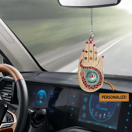 Spiritual Advisor - Witch Personalized Car Ornament (Printed On Both Sides)