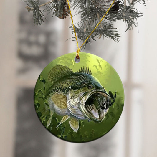 Love Fishing - Fishing Ornament (Printed On Both Sides) 1022