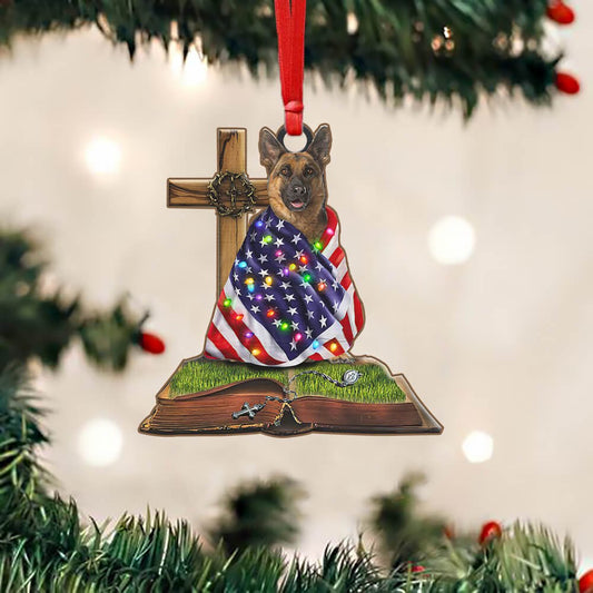 German Shepherd Dog Faith - Dog Ornament (Printed On Both Sides) 1122